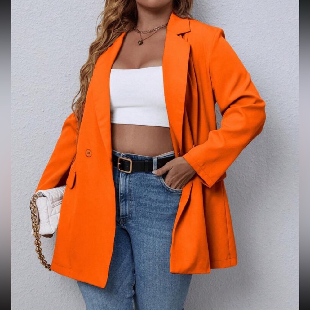 Classic Plus Size Blazer Jacket - image 5